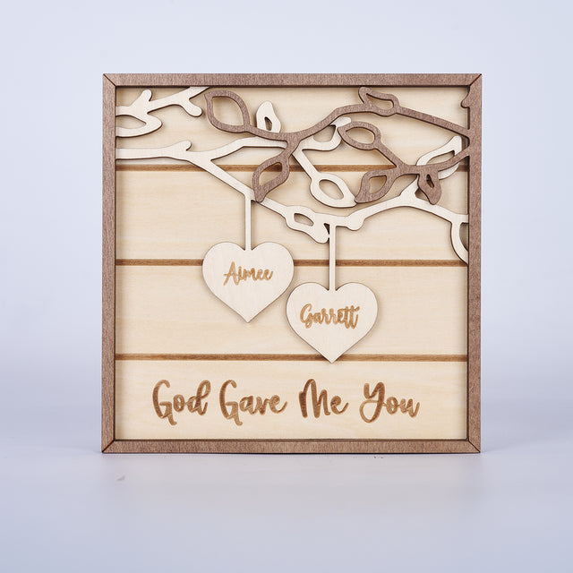 Personalized Wooden Sign, Couples Custom Wood Sign, Anniversary Gift, Personalized Wedding Gift