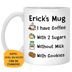 Coffee or Tea Personalized Coffee Mugs