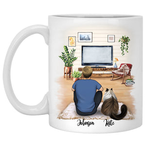 Dear Cat Dad Personalized Mugs