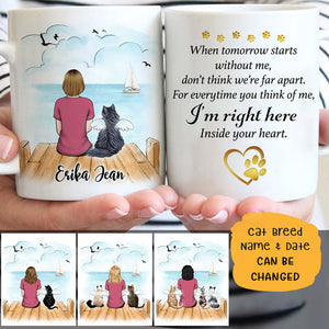 Cat Inside Your Heart Personalized Mugs
