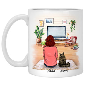 All I Care About Is My Cat Personalized Mugs