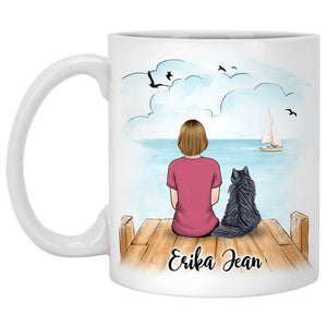 Cat Best Friends For Life Personalized Mugs