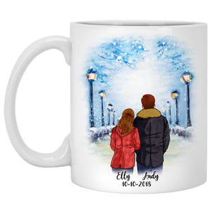 To my husband Falling in love with you was beyond my control quote customized mug, personalized Valentine's Day gift for him