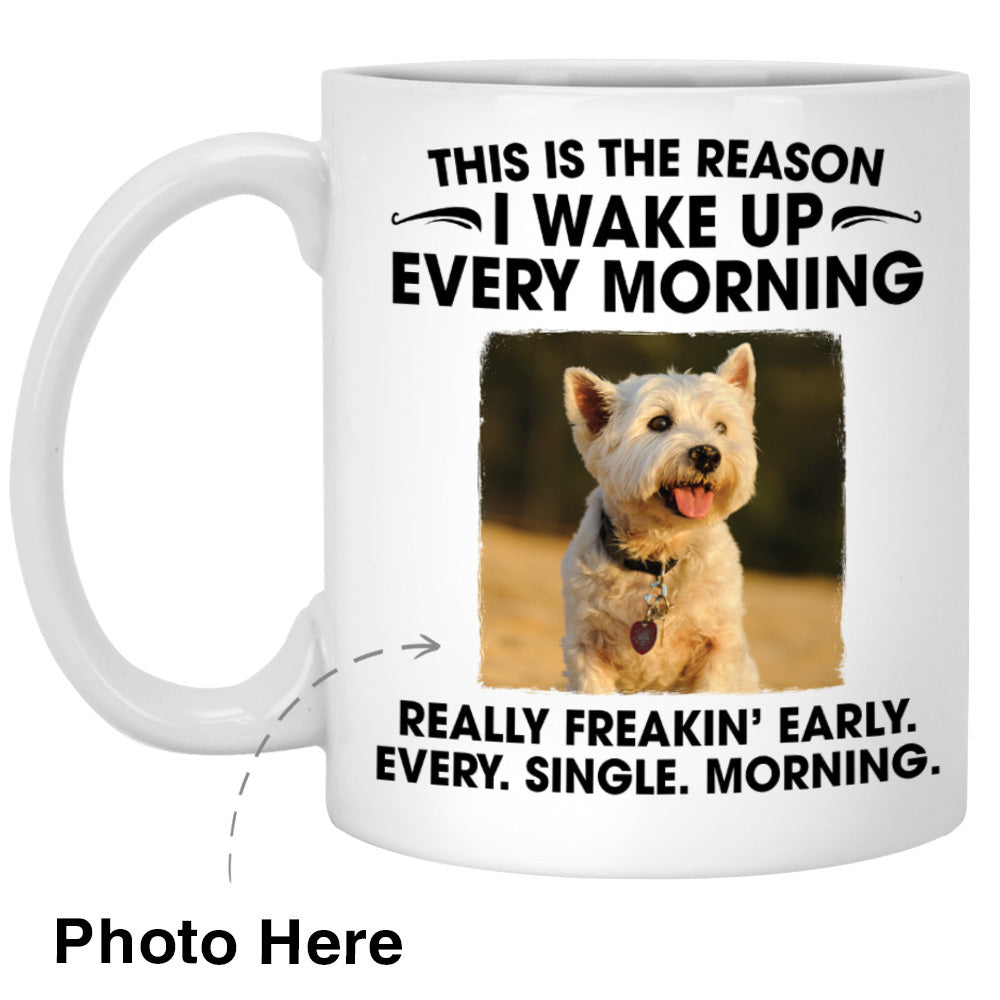 The Reason I Wake Up 2 Custom Photo Coffee Mugs