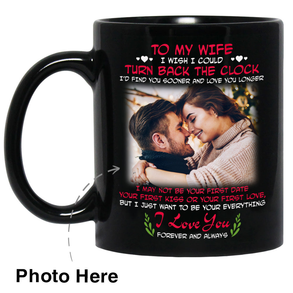 Turn Back The Clock Custom Photo Coffee Mugs