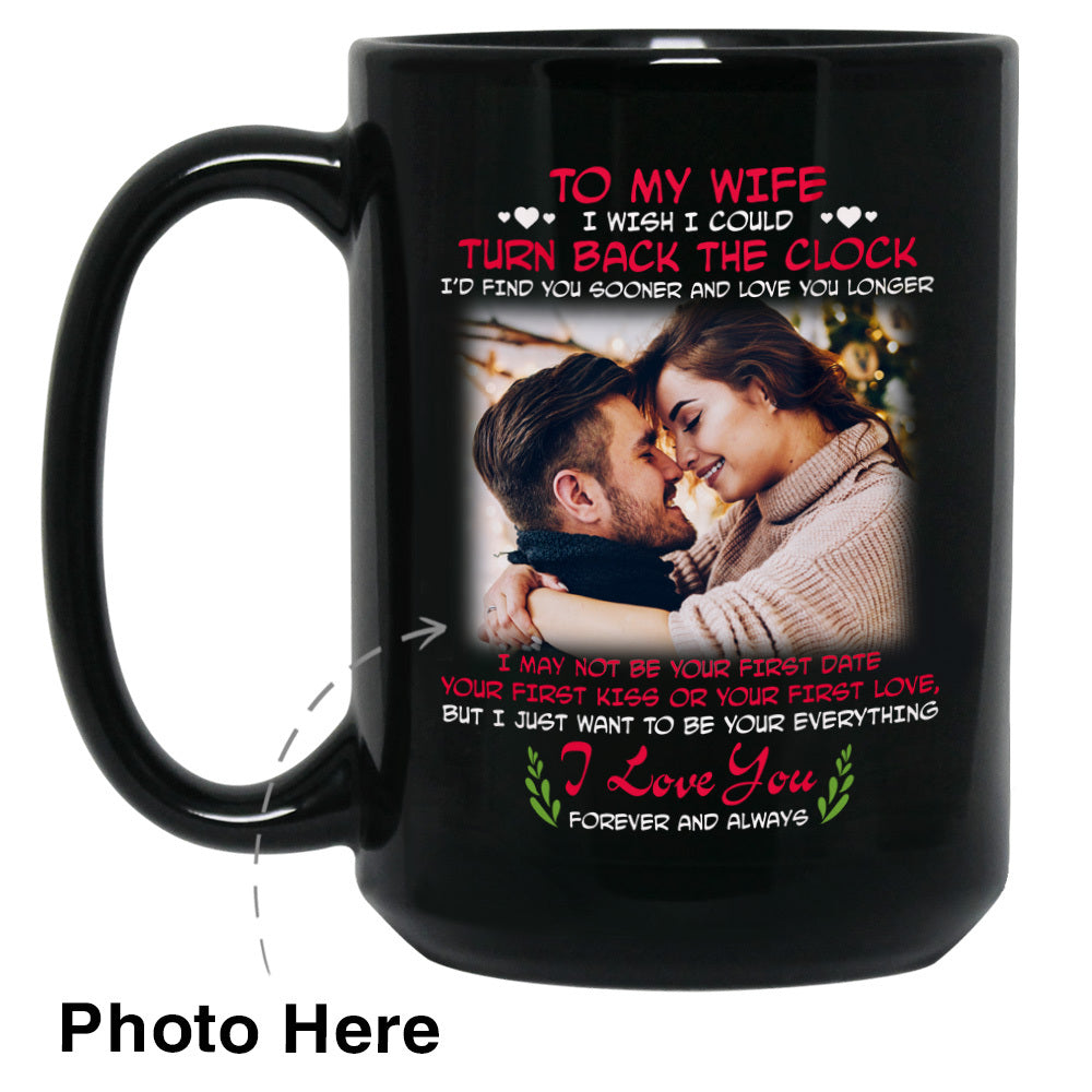 Turn Back The Clock Custom Photo Coffee Mugs