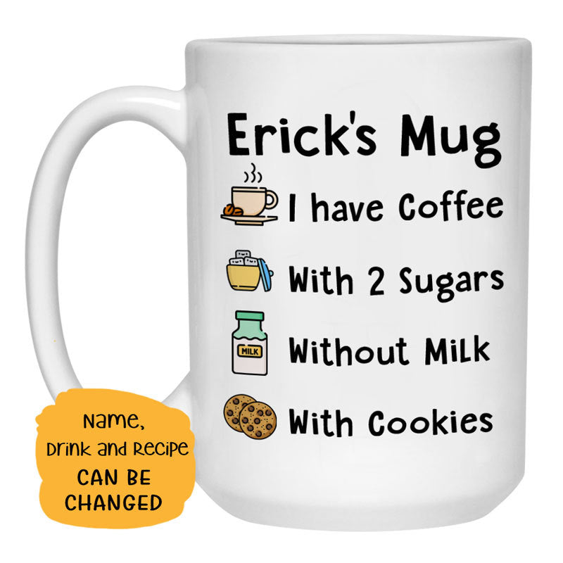 Coffee or Tea Personalized Coffee Mugs