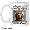 Angels Sometimes Have Paws Custom Photo Coffee Mugs