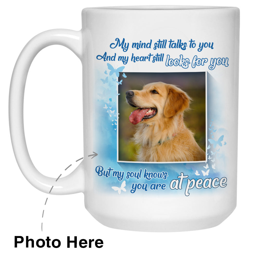 My Mind Still Talks To You White Custom Photo Coffee Mugs