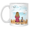 Plan With My Cat Sea View Personalized Mugs