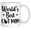 Best Cat Mom Christmas Personalized Mugs