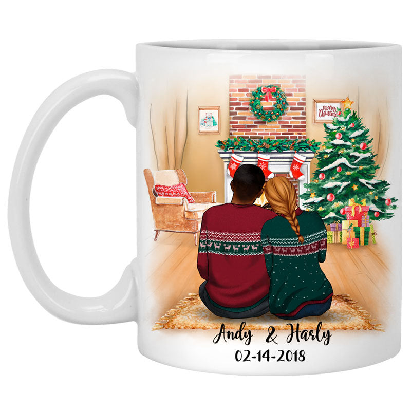 To my husband I love you then I love you still customized mug, Christmas personalized gift for him