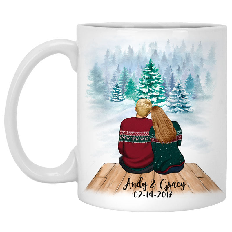 To my husband I love you then I love you still customized mug, personalized Valentine&#39;s Day gift for him