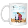 To my husband I love you in the morning quote customized mug, personalized Valentine's Day gift for him
