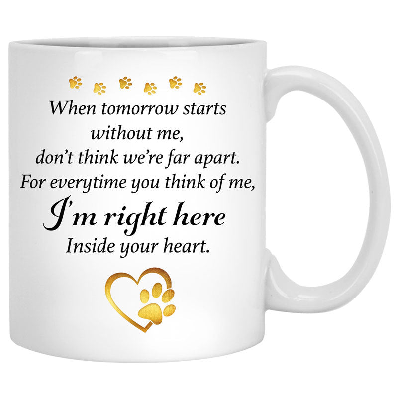 Cat Inside Your Heart Personalized Mugs