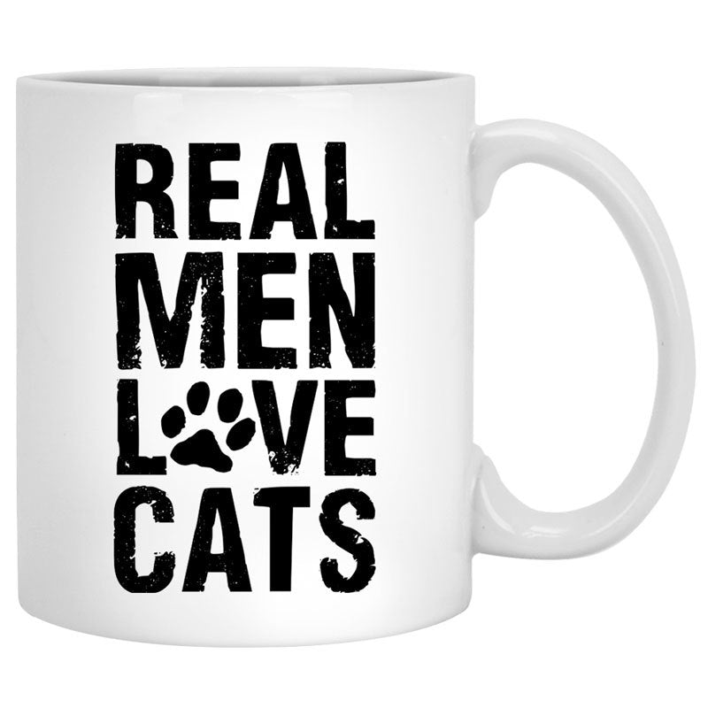 Real Men Love Cats Personalized Mugs