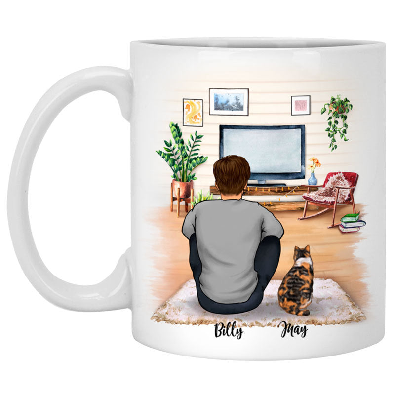 Real Men Love Cats Personalized Mugs