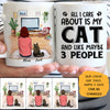 All I Care About Is My Cat Personalized Mugs
