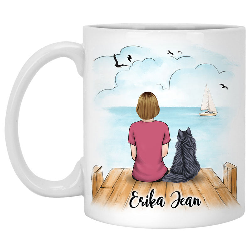 Cat Best Friends For Life Personalized Mugs