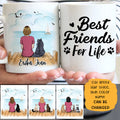 Cat Best Friends For Life Personalized Mugs