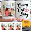 Crazy Cat Lady Personalized Mugs
