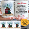 To my husband Love the day I met you quote customized mug, personalized Valentine's Day gift for him