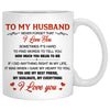 To my husband My best friend My soulmate My Everything quote customized mug, personalized Valentine's Day gift for him