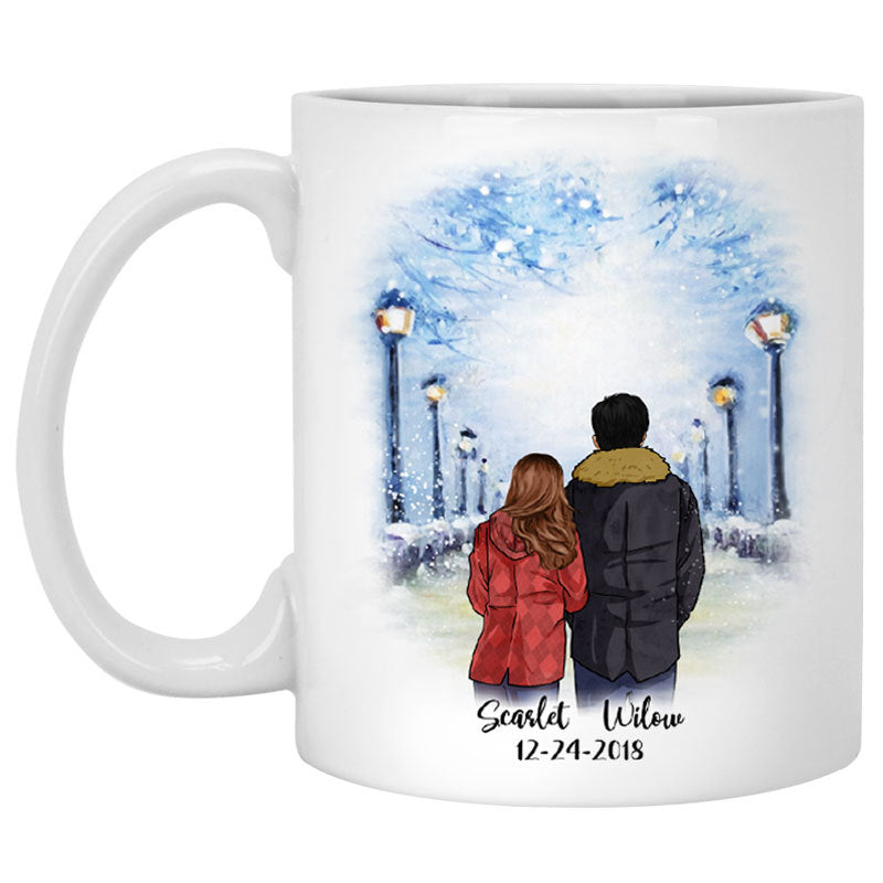 To my boyfriend My best friend My love bug street customized mug, personalized Valentine's Day gift for him