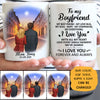 To my boyfriend My best friend My love bug city street customized mug, personalized Valentine's Day gift for him