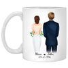To my husband I wish I could turn back the clock wedding Personalized Mugs, Anniversary Gift, Custom Valentine's Day Gift