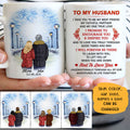To my husband Promise to encourage you and inspire you street customized mug, personalized Valentine's Day gift for him