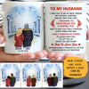 To my husband Promise to encourage you and inspire you street customized mug, personalized Valentine's Day gift for him