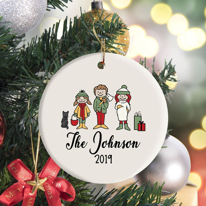 Family Christmas Customized Ornament