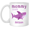 Mommy Shark Personalized Coffee Mugs