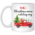 Christmas Movie Watching Personalized Coffee Mugs