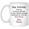 Dear Girlfriend Thank You Personalized Coffee Mugs