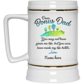 Bonus Dad You Have Made My Life Better Personalized Beer Stein, Father's Day gift, Step Dad Gift