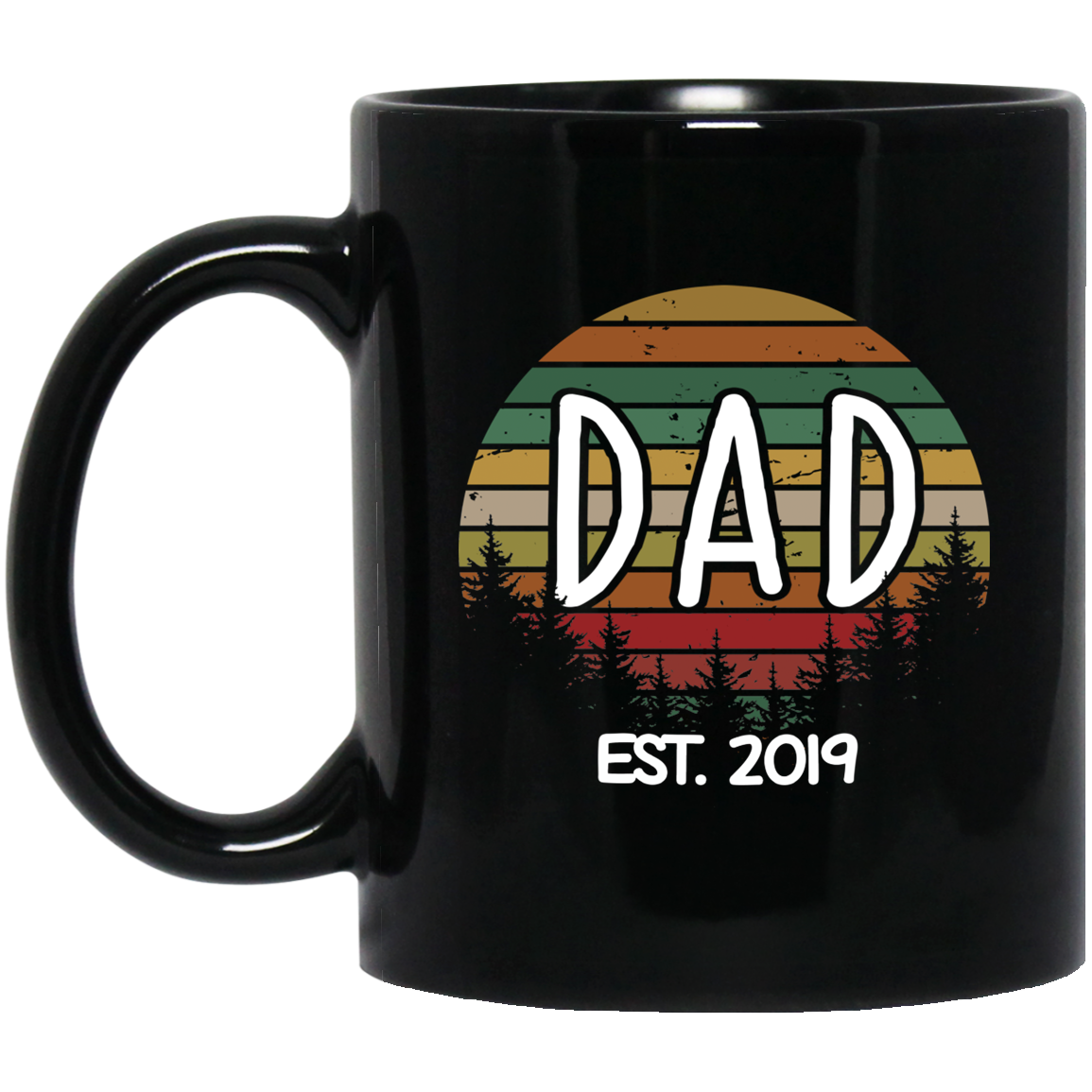 Dad Est 2019 Coffee Mug, First Father's Gift