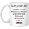 Happy Father's Day From Inherited Kids Personalized Coffee Mugs