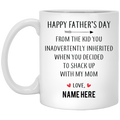 Happy Father's Day From Inherited Kid Personalized Coffee Mugs