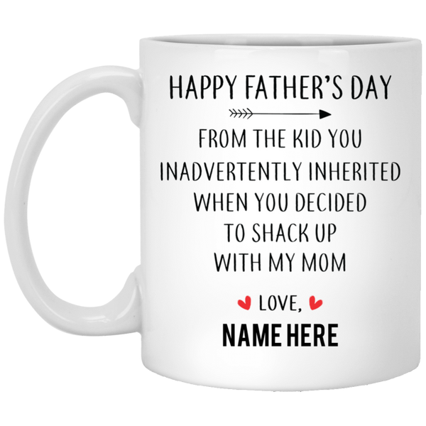 Happy Father's Day From Inherited Kid Personalized Coffee Mugs
