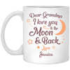 Love you to the Moon & Back Grandma Personalized Coffee Mugs