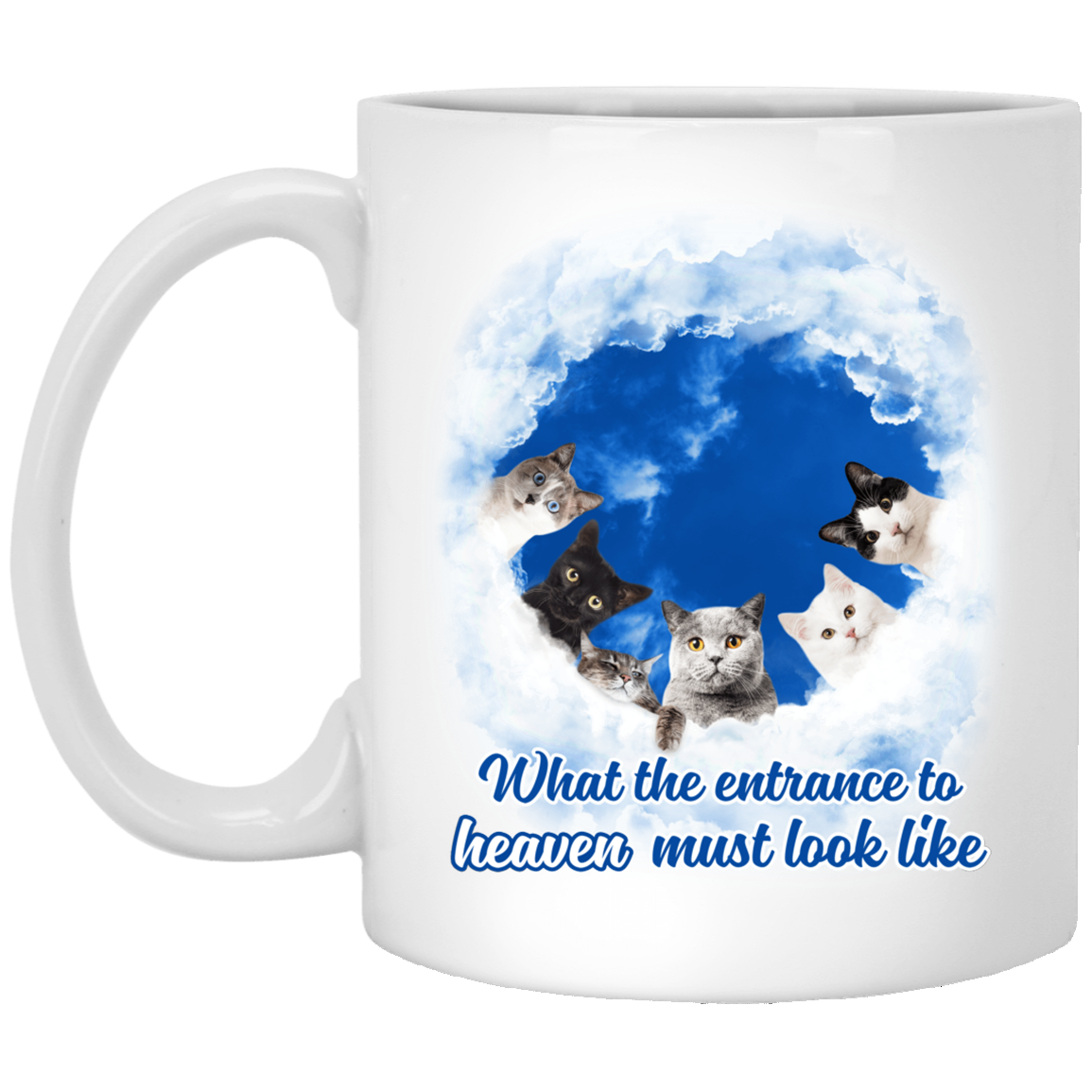 Entrance To Heaven Cats Coffee Mugs