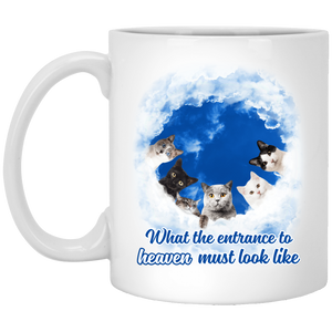 Entrance To Heaven Cats Coffee Mugs