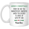 Merry Christmas Step Mom Inherited Kid Personalized Coffee Mugs
