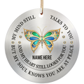 Still Talks To You Butterfly Circle Ornament