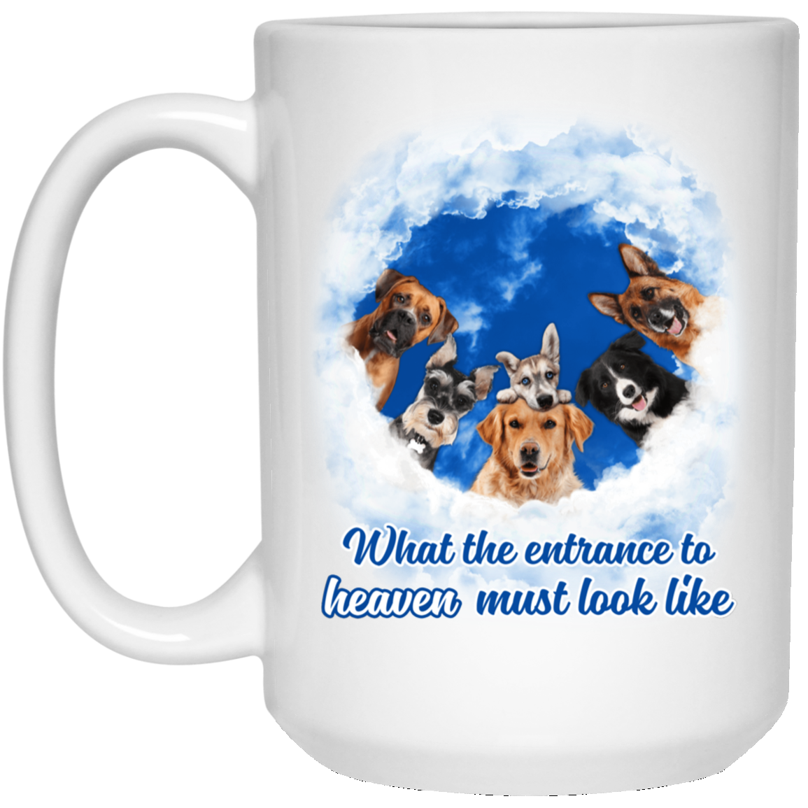 Entrance To Heaven Dogs Coffee Mugs