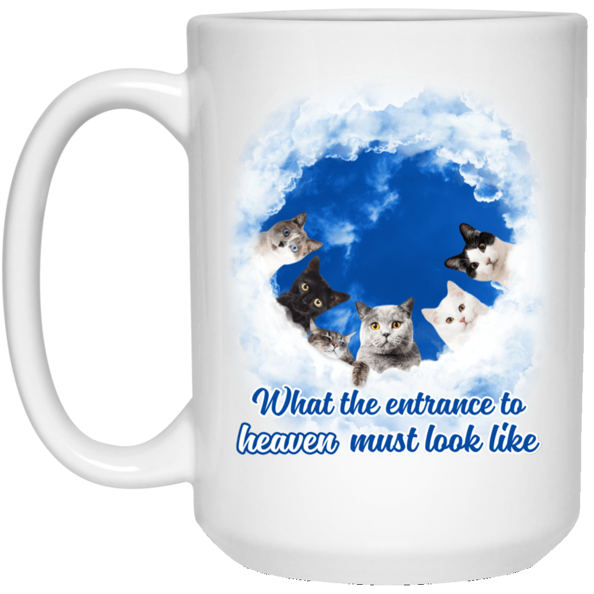 Entrance To Heaven Cats Coffee Mugs