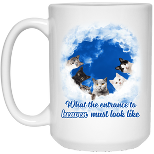 Entrance To Heaven Cats Coffee Mugs