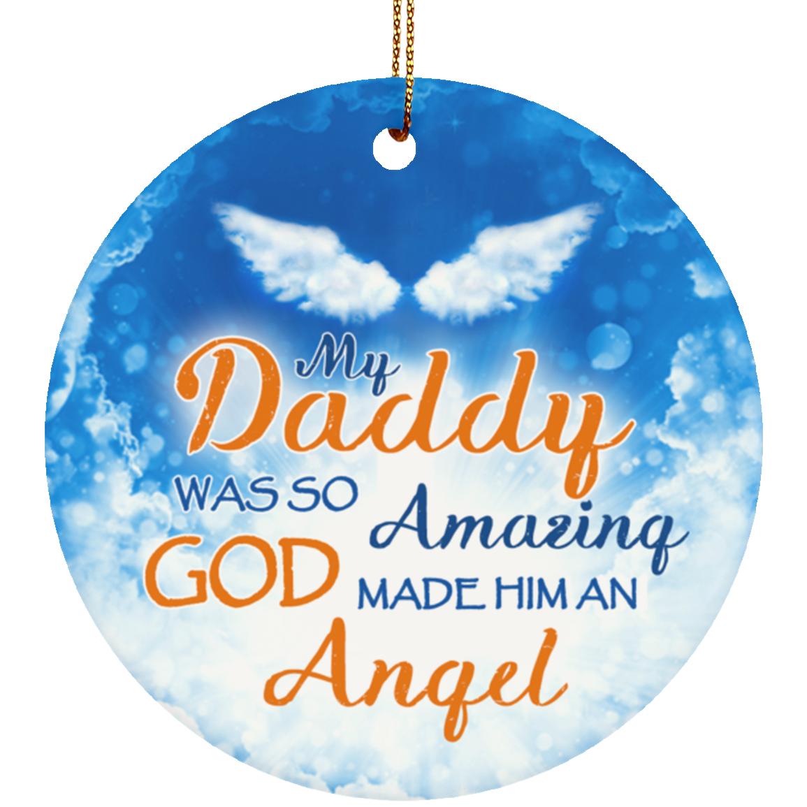 Amazing Daddy Circle Ornament